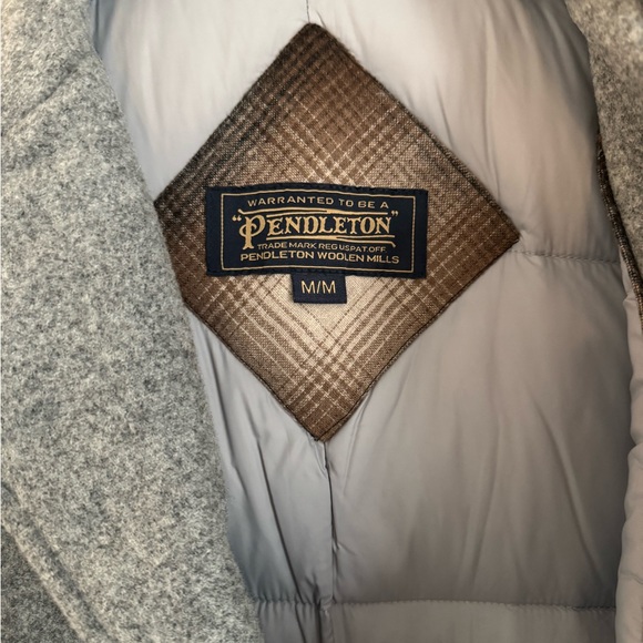 Pendleton Michigan Ave Water Resistant Wool Blend Long Down Coat - Picture 8 of 12